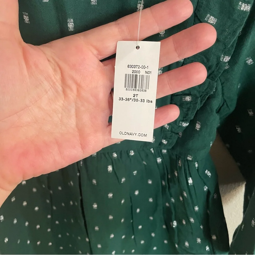 Old Navy Green Holiday Dress - NEW